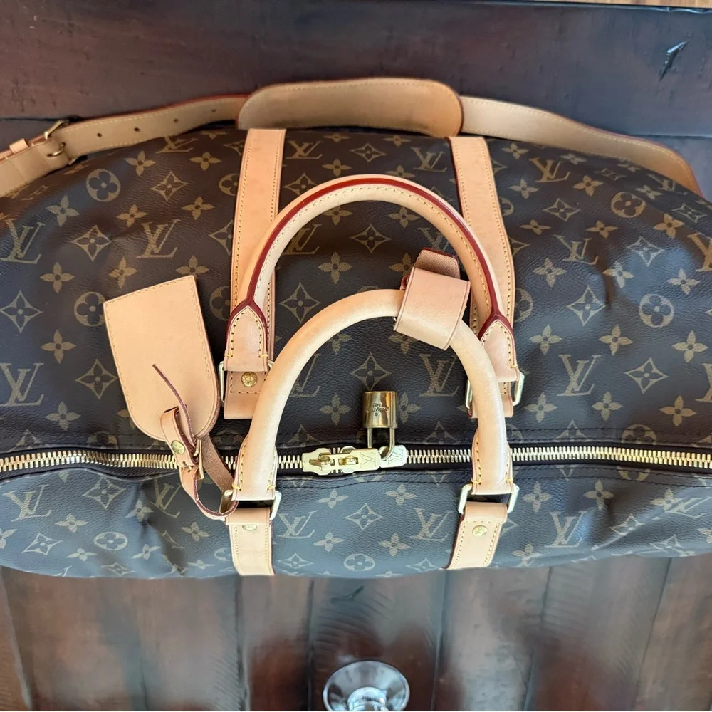 Louis Vuitton Keep all 50 travel bag with shoulder strap - Picture 4 of 10
